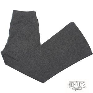 LORO PIANA Lounge Pants 8 Ash Gray BABY CASHMERE Knit Elastic Waist Wide Leg